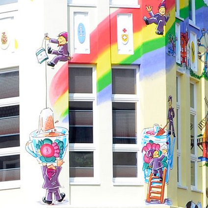 Bünting Coloniale Aussenwand bemalt