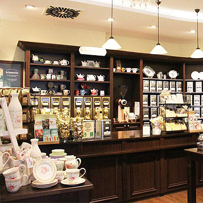 Bünting Coloniale Tresen Regale Kaffeeabfüller